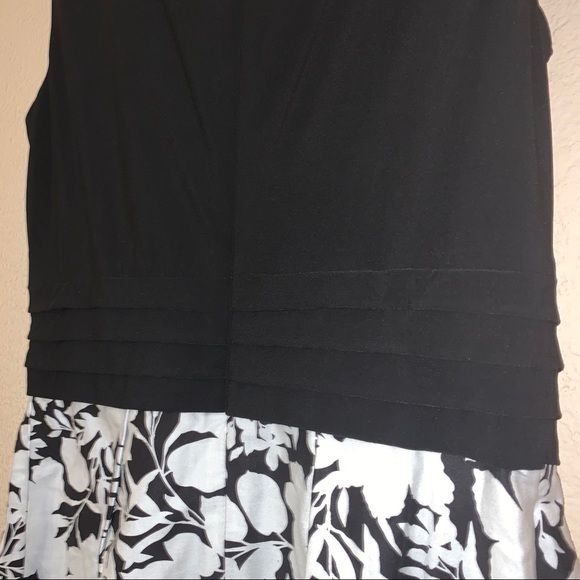 Lauren Ralph Lauren Black White Floral Dress NWT - Picture 5 of 9